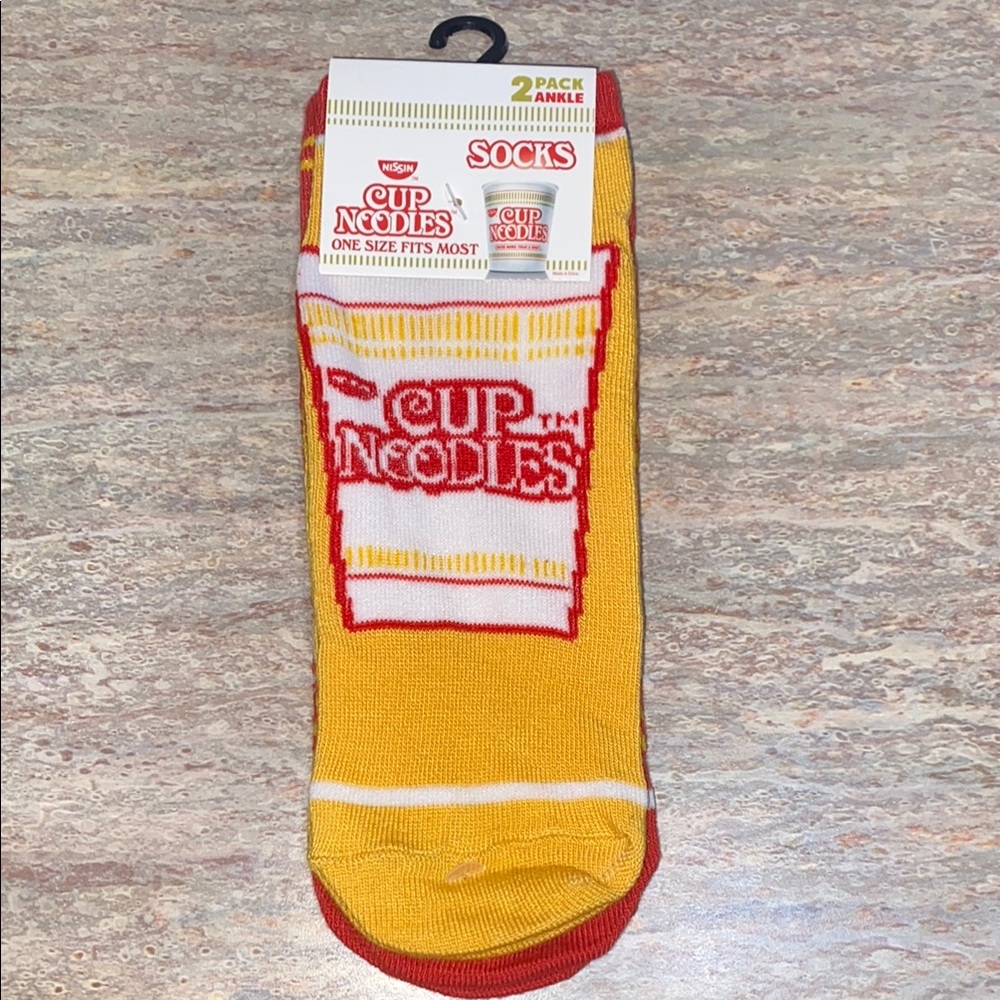 NEW Cup Noodles 2 Pair Ankle Socks
